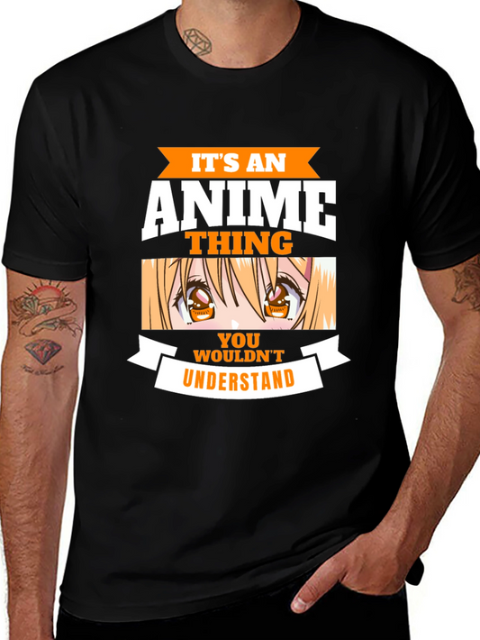 Anime Thing Graphic Tee - Black