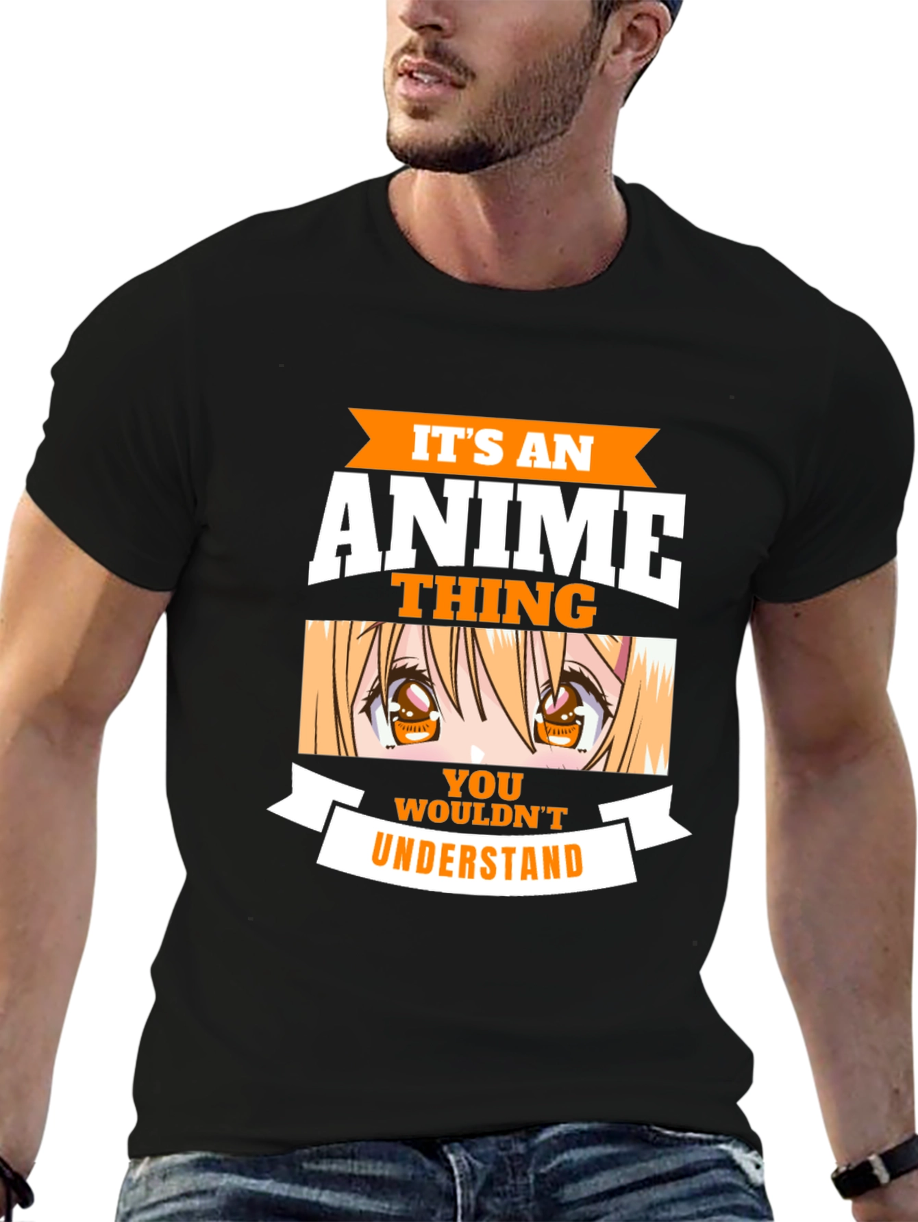 Anime Thing Graphic Tee - Black