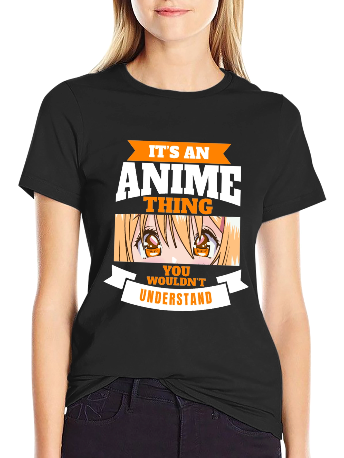 Anime Thing Graphic Tee - Black