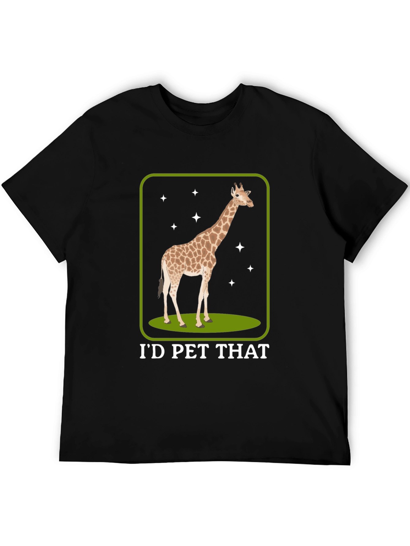 Id Pet That Giraffe Graphic Tee