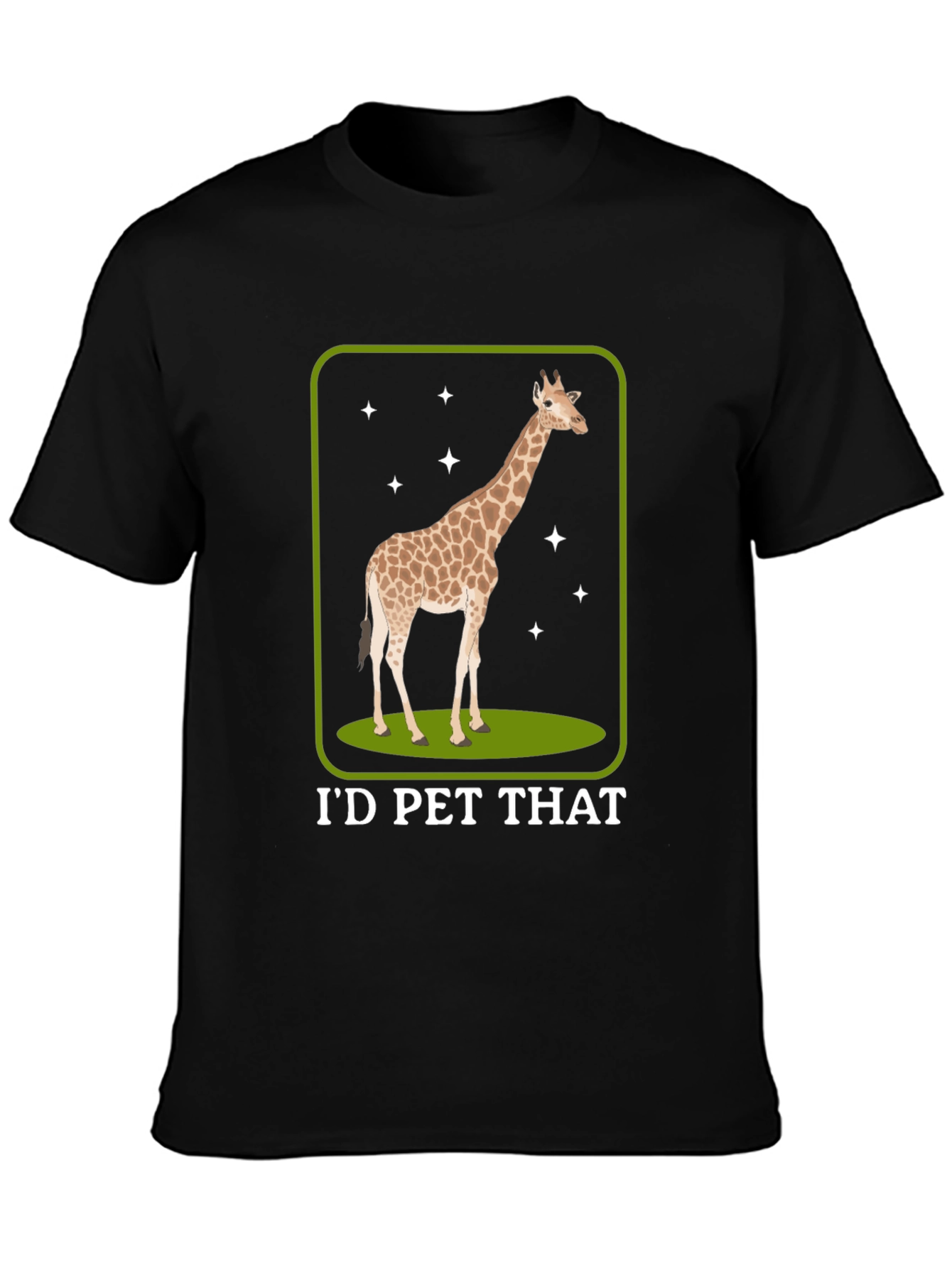 Id Pet That Giraffe Graphic Tee