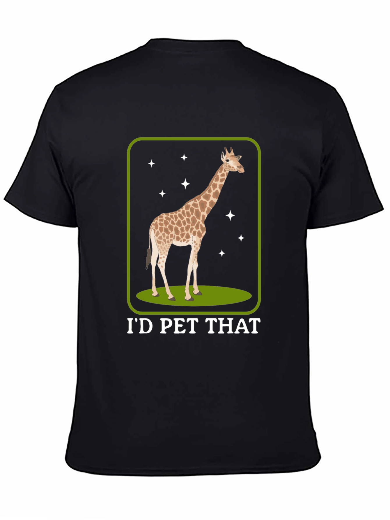 Id Pet That Giraffe Graphic Tee