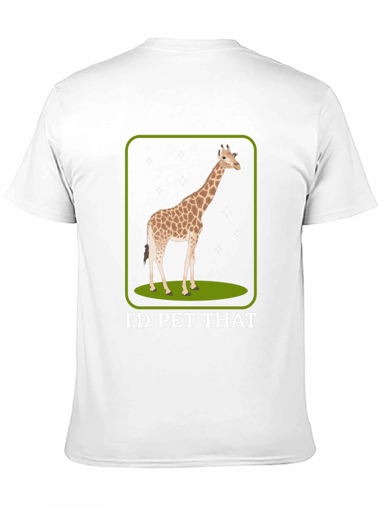 Id Pet That Giraffe Graphic Tee