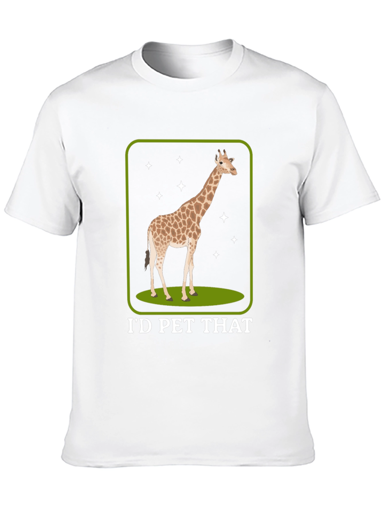 Id Pet That Giraffe Graphic Tee