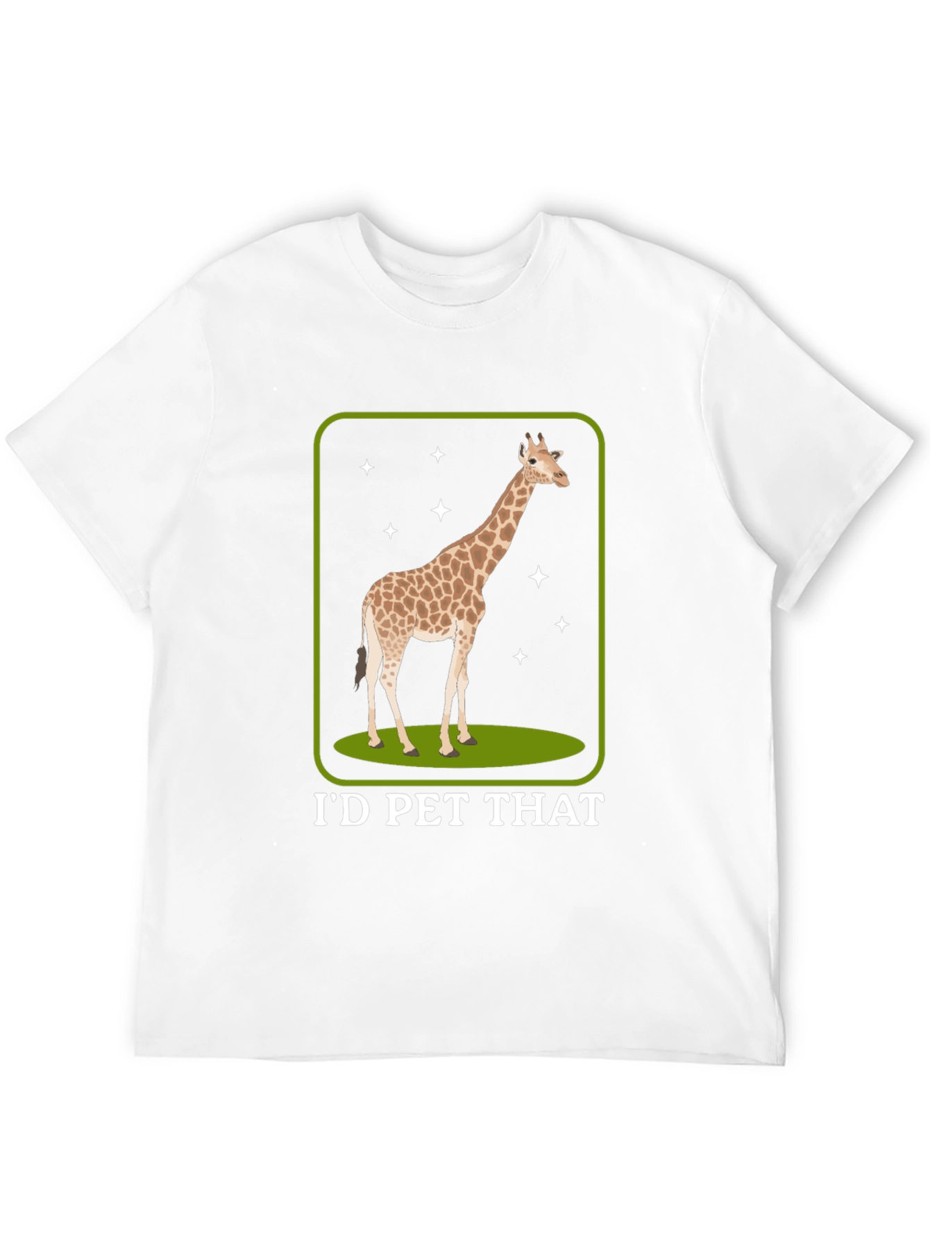 Id Pet That Giraffe Graphic Tee