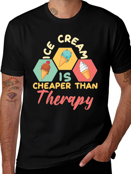 Ice Cream Therapy Graphic Tee - Comfort & Style