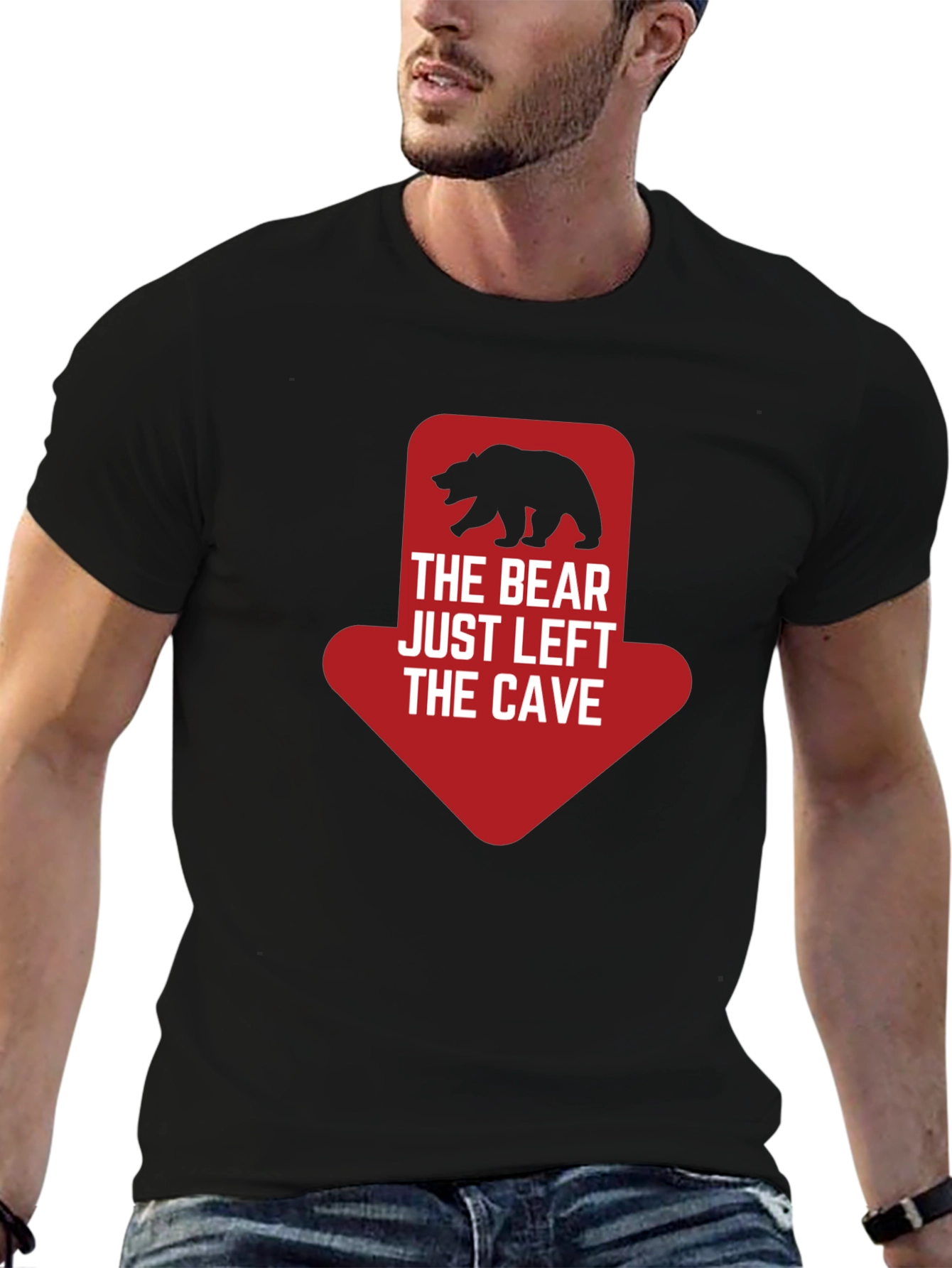 Bear Left the Cave Graphic Tee