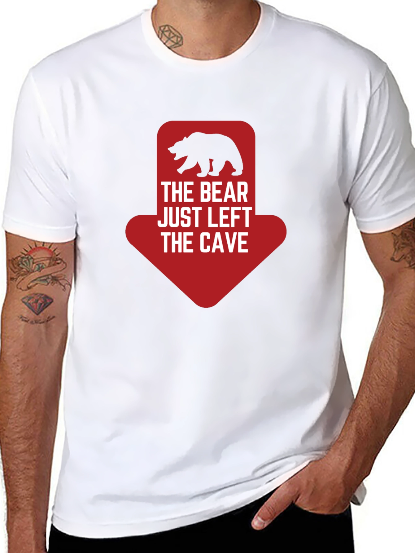 Bear Left the Cave Graphic Tee