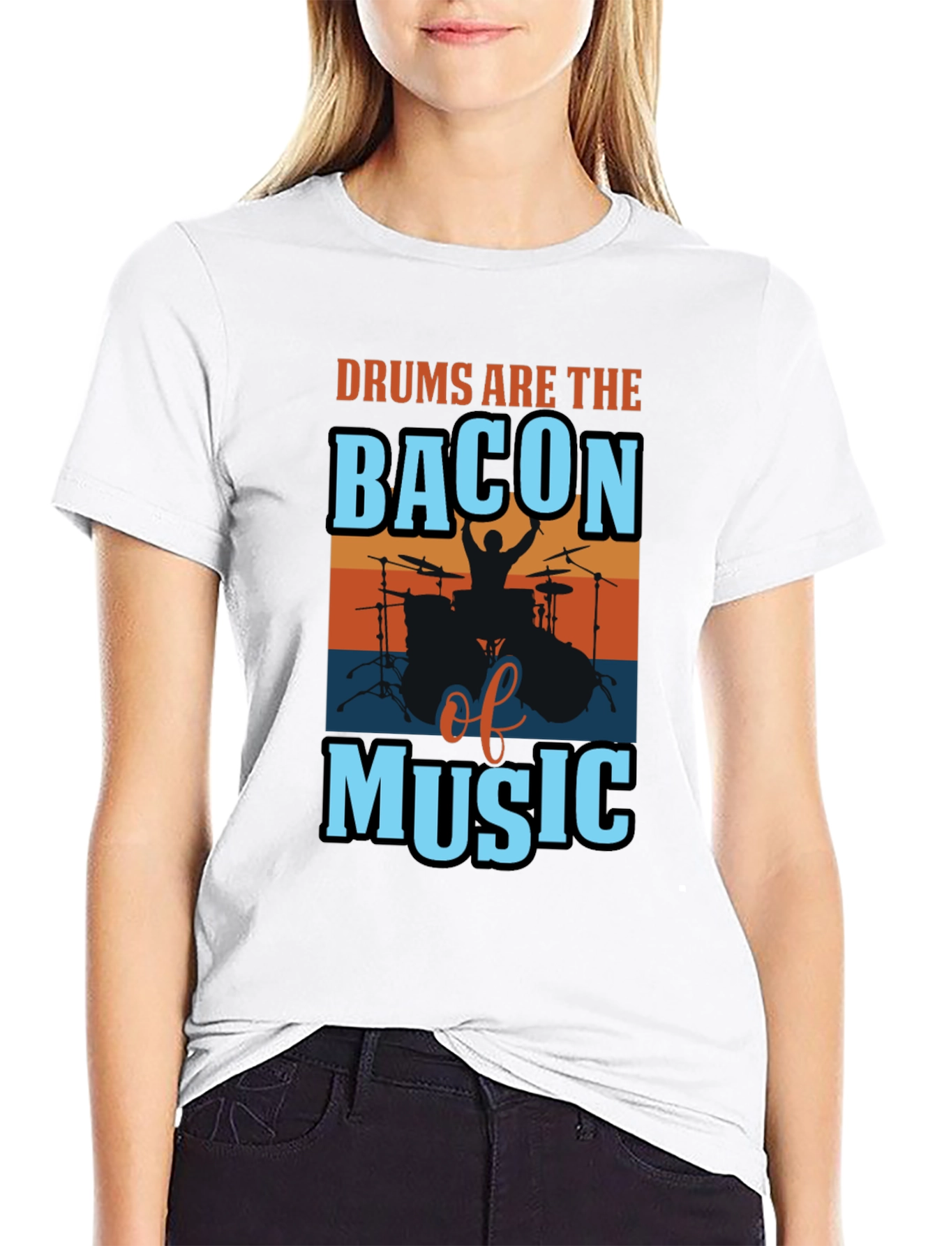 Drums are the Bacon of Music T-Shirt
