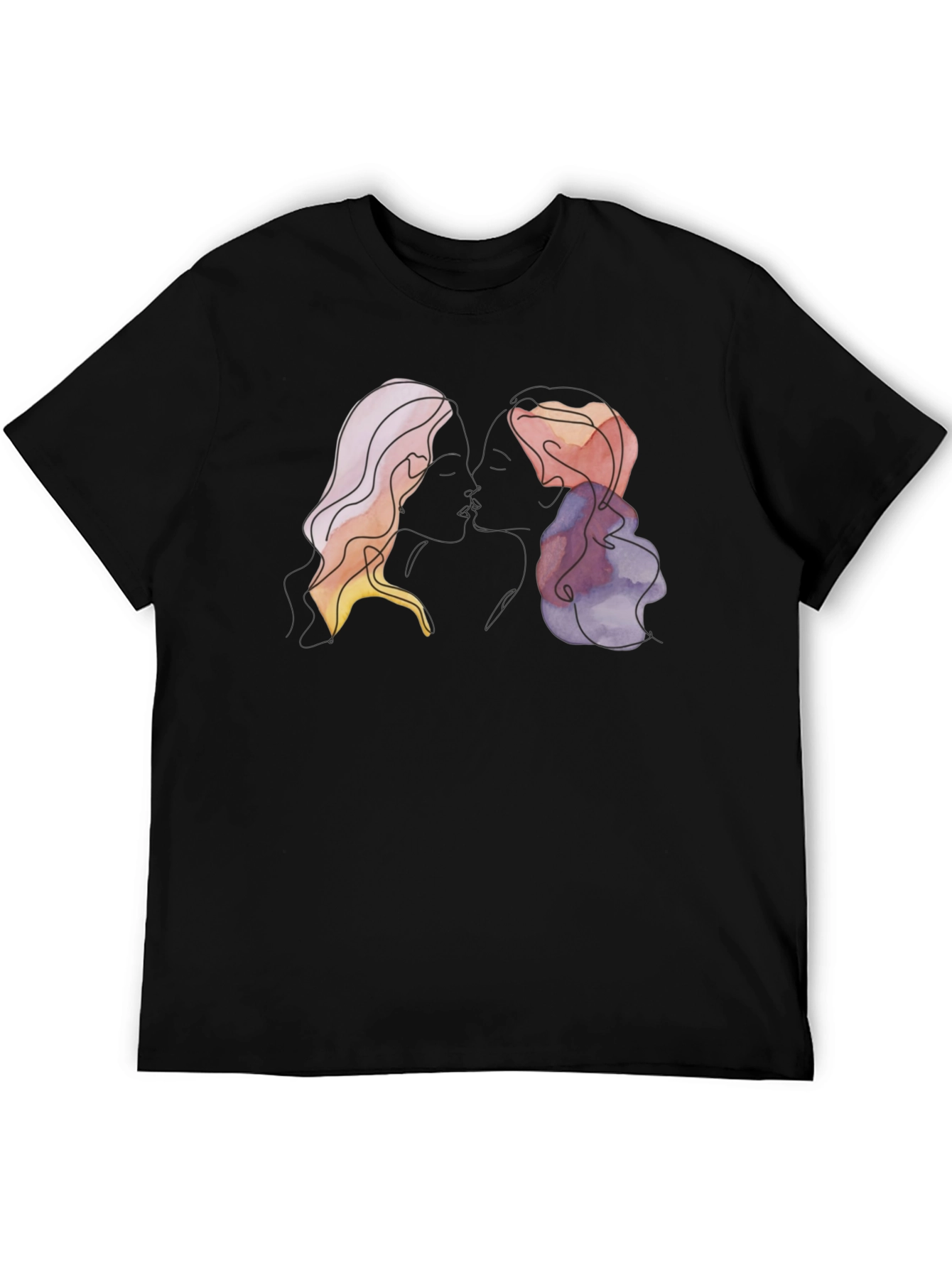 Abstract Silhouette T-Shirt - Modern Art Tee