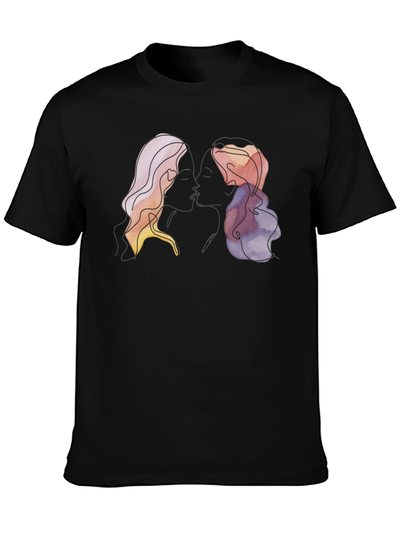 Abstract Silhouette T-Shirt - Modern Art Tee