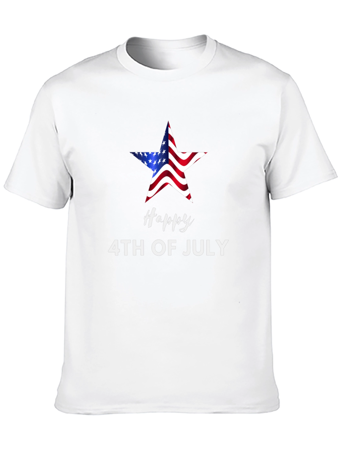 Happy 4th of July Star Graphic T-Shirt