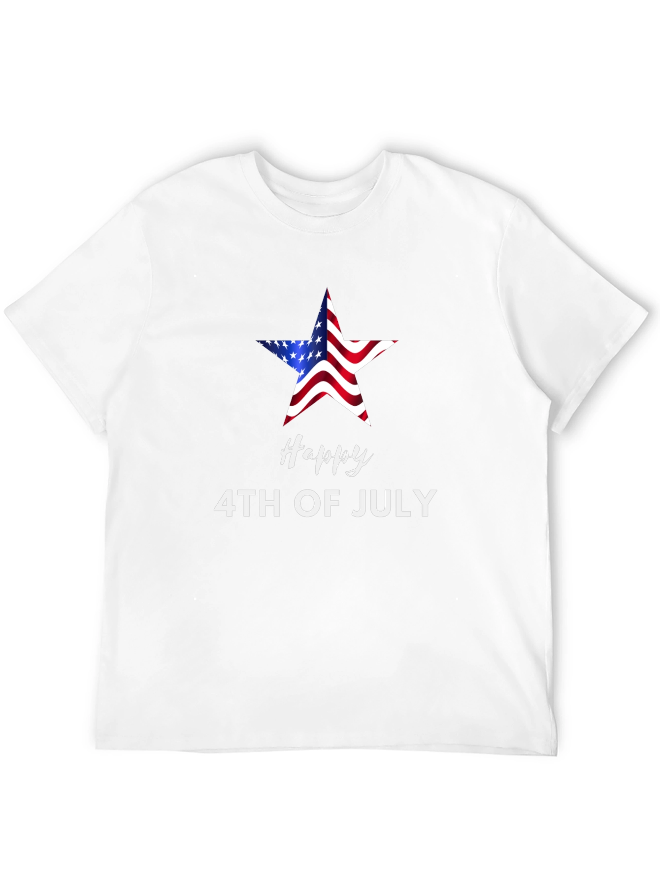 Happy 4th of July Star Graphic T-Shirt