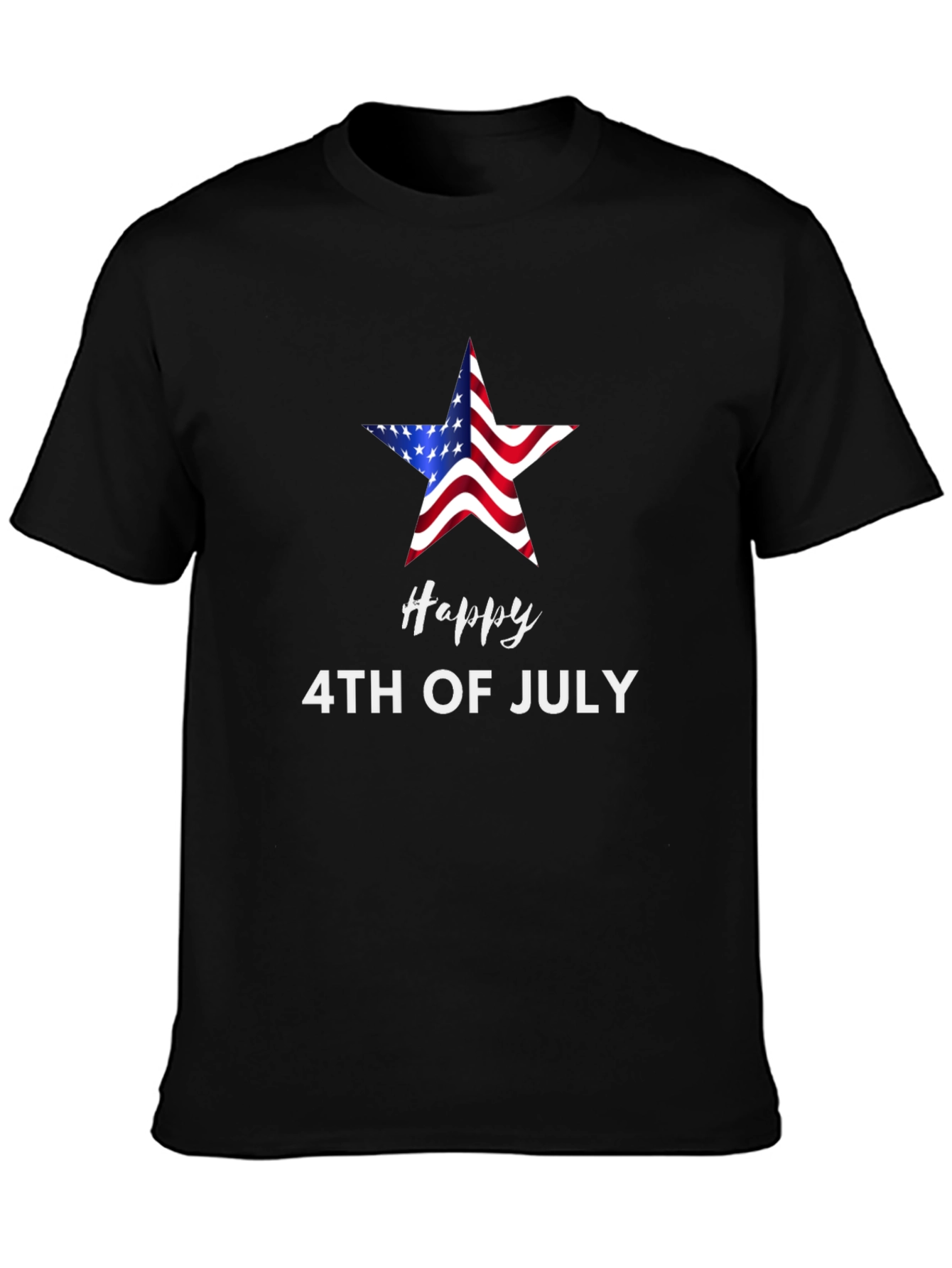 Happy 4th of July Star Graphic T-Shirt