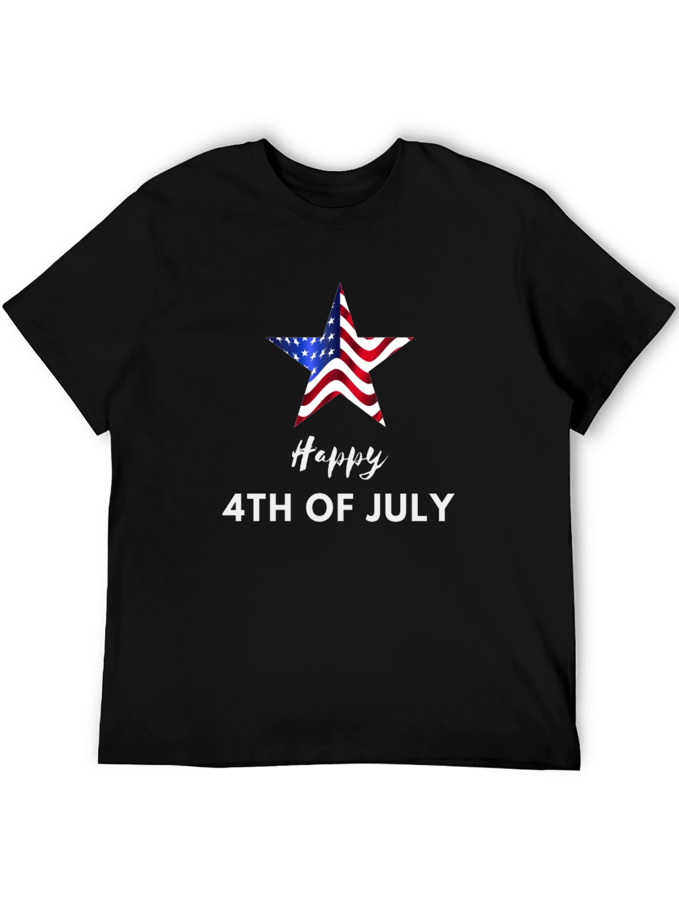 Happy 4th of July Star Graphic T-Shirt
