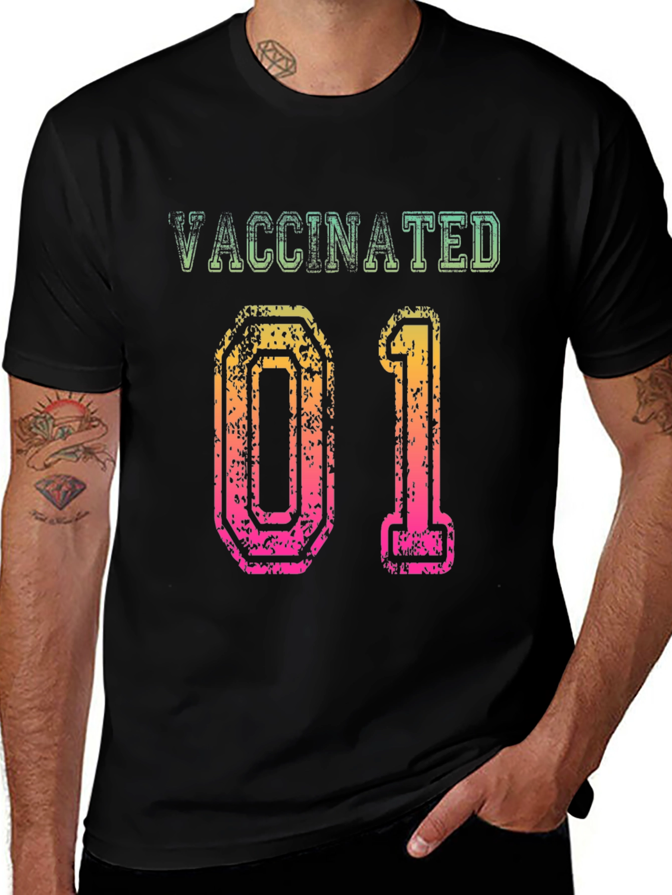 Vaccinated 01 Graphic T-Shirt - Stylish & Comfortable