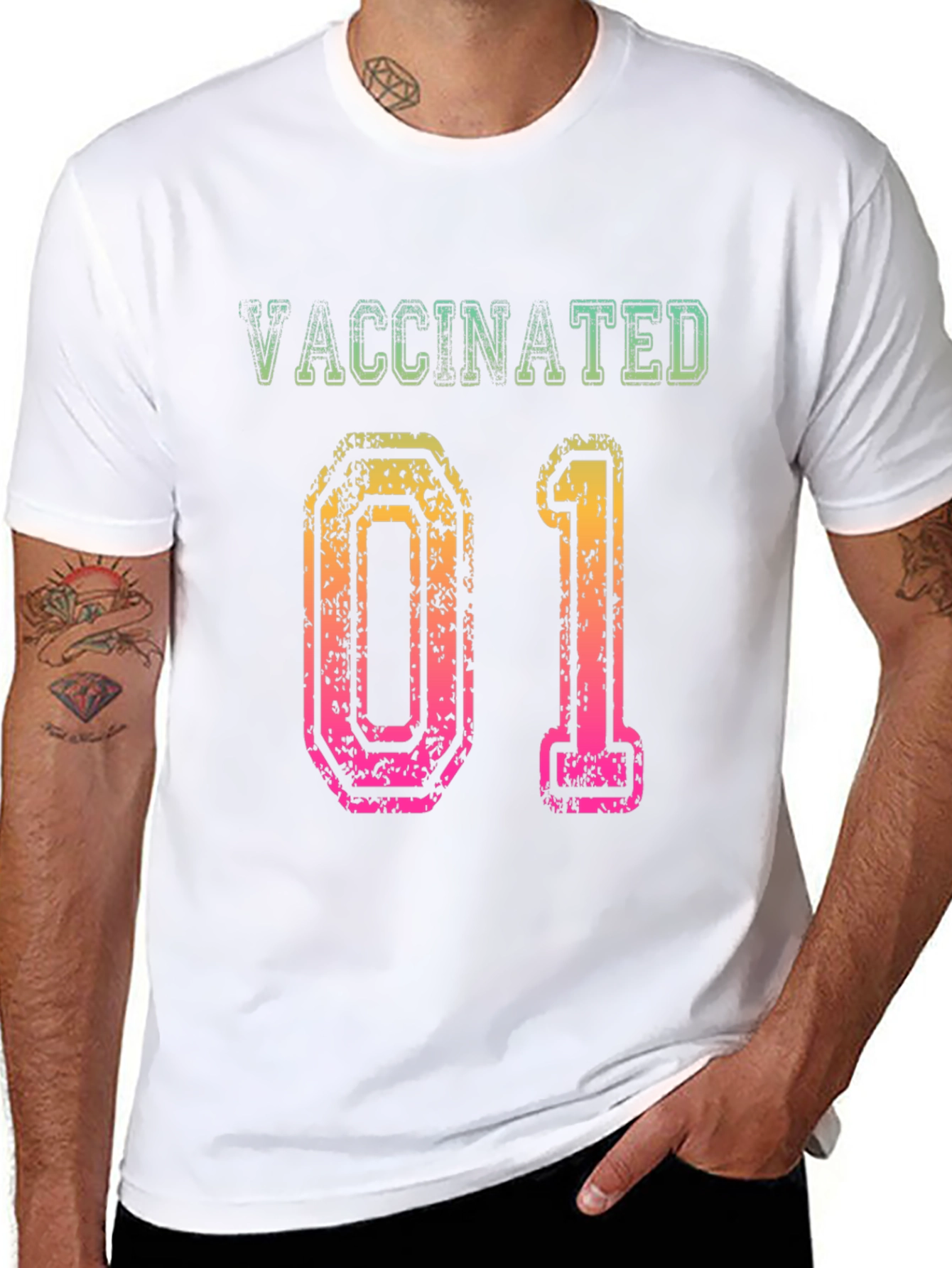 Vaccinated 01 Graphic T-Shirt - Stylish & Comfortable