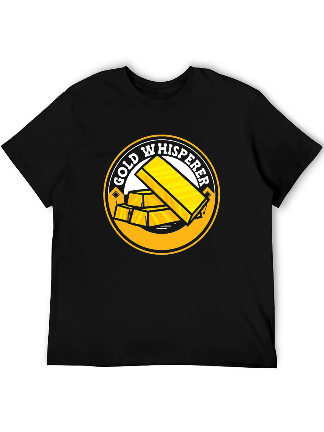 Gold Whisperer Black T-Shirt