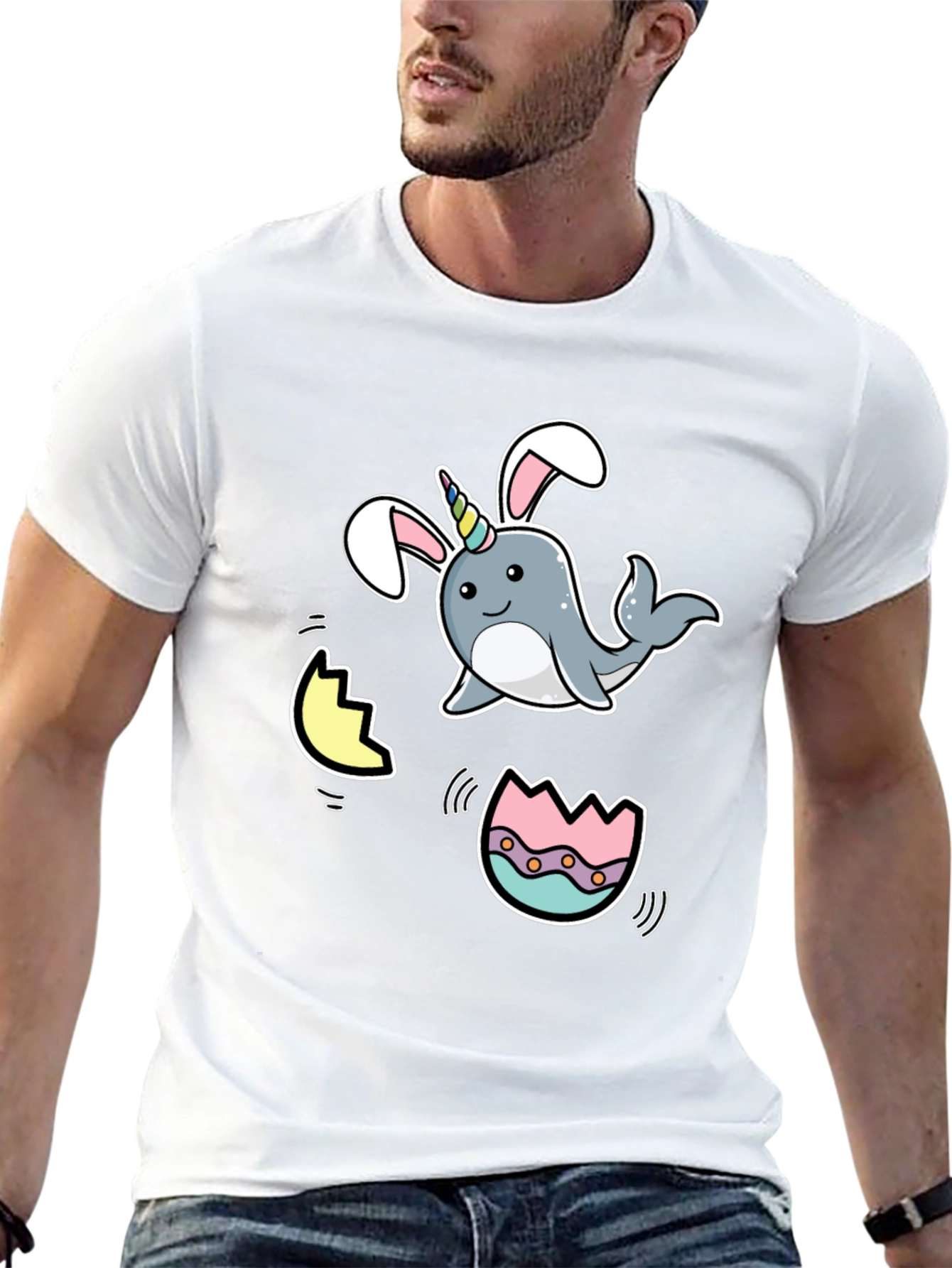 Narwhal Easter Bunny T-Shirt
