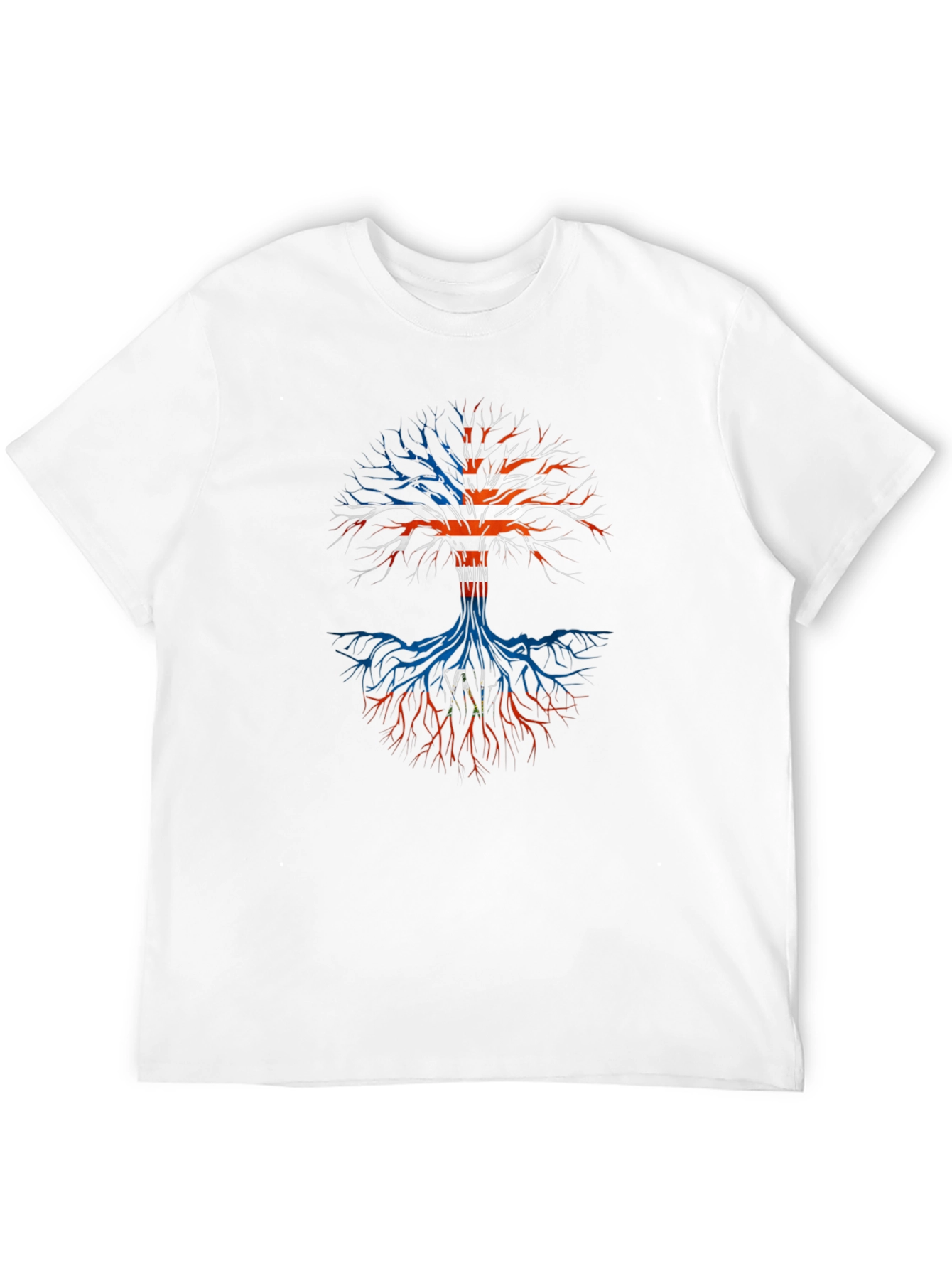 USA Flag Tree T-Shirt - Patriotic Roots Design