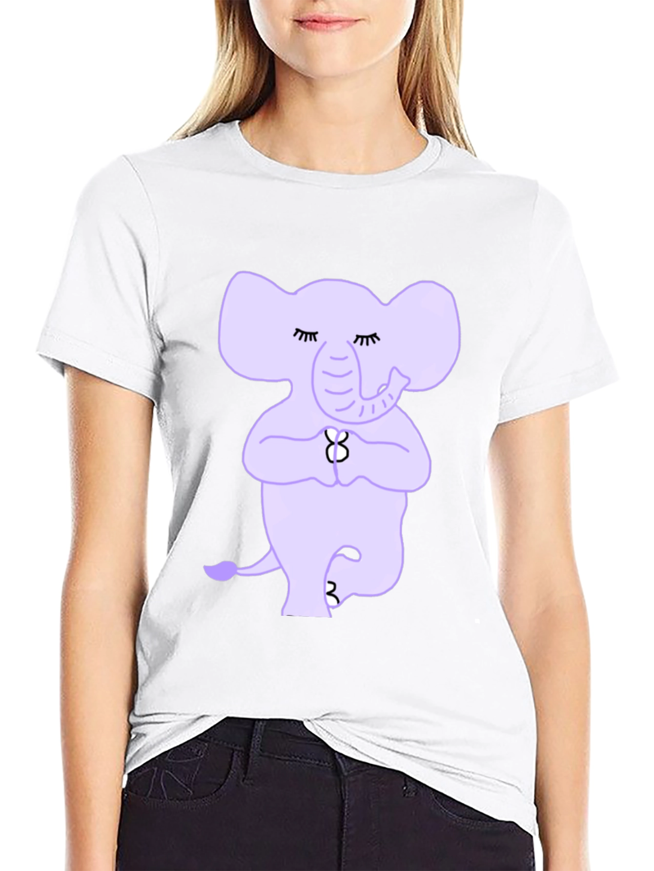 Yoga Elephant T-Shirt: Peaceful Tree Pose Tee