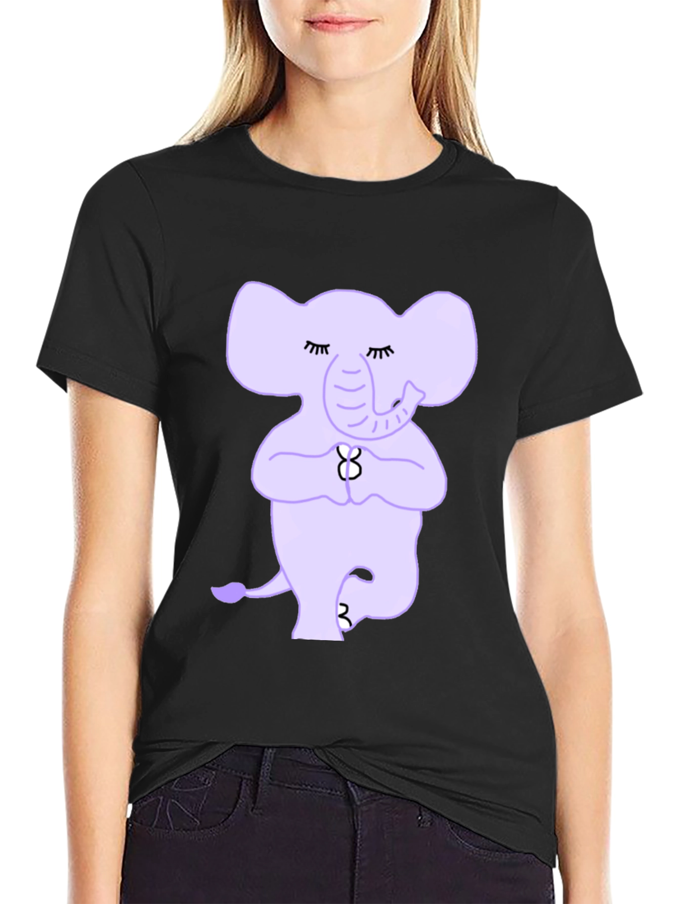 Yoga Elephant T-Shirt: Peaceful Tree Pose Tee