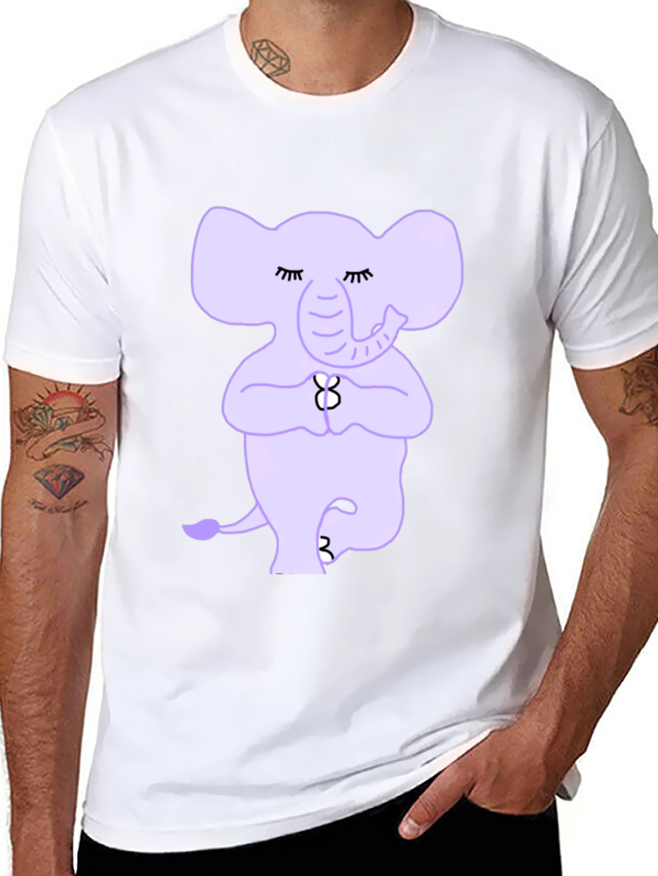 Yoga Elephant T-Shirt: Peaceful Tree Pose Tee
