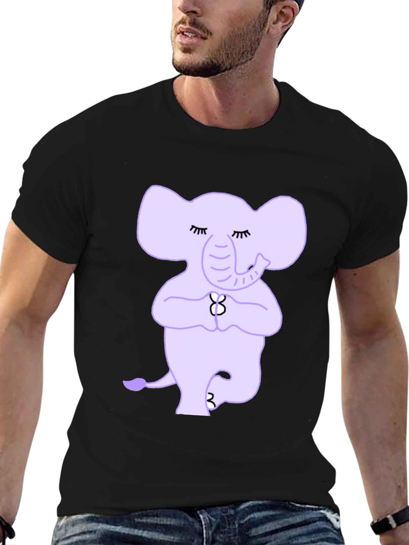 Yoga Elephant T-Shirt: Peaceful Tree Pose Tee