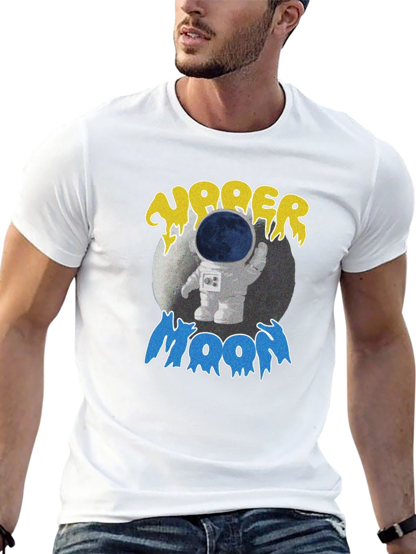Upper Moon Astronaut Graphic T-Shirt
