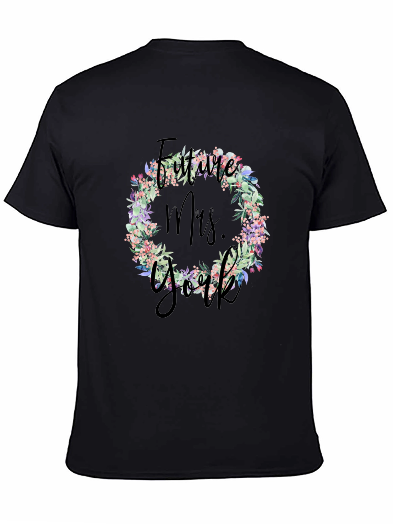 Future Mrs. Floral Wreath T-Shirt