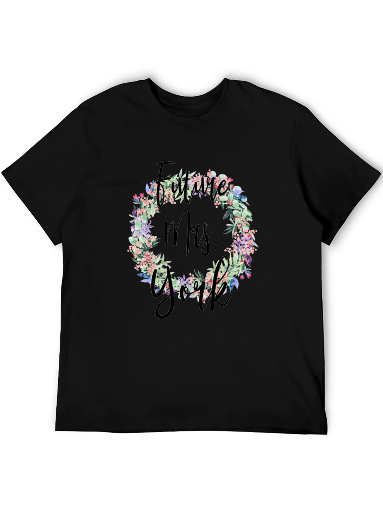Future Mrs. Floral Wreath T-Shirt