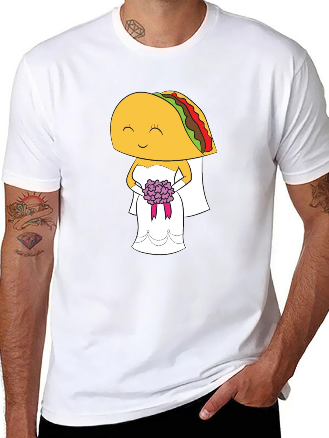 Taco Bride Graphic Tee - Funny Wedding T-Shirt