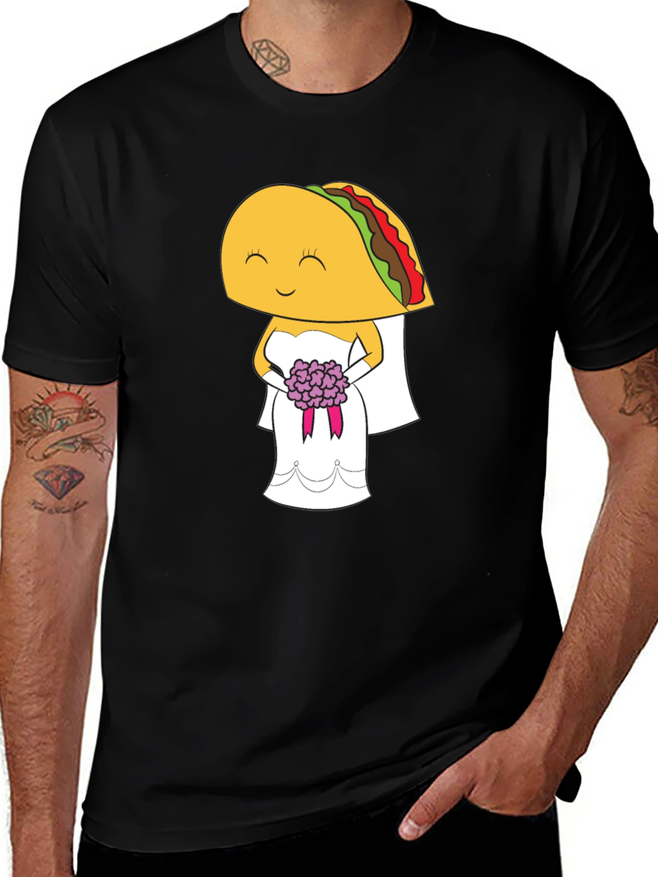 Taco Bride Graphic Tee - Funny Wedding T-Shirt