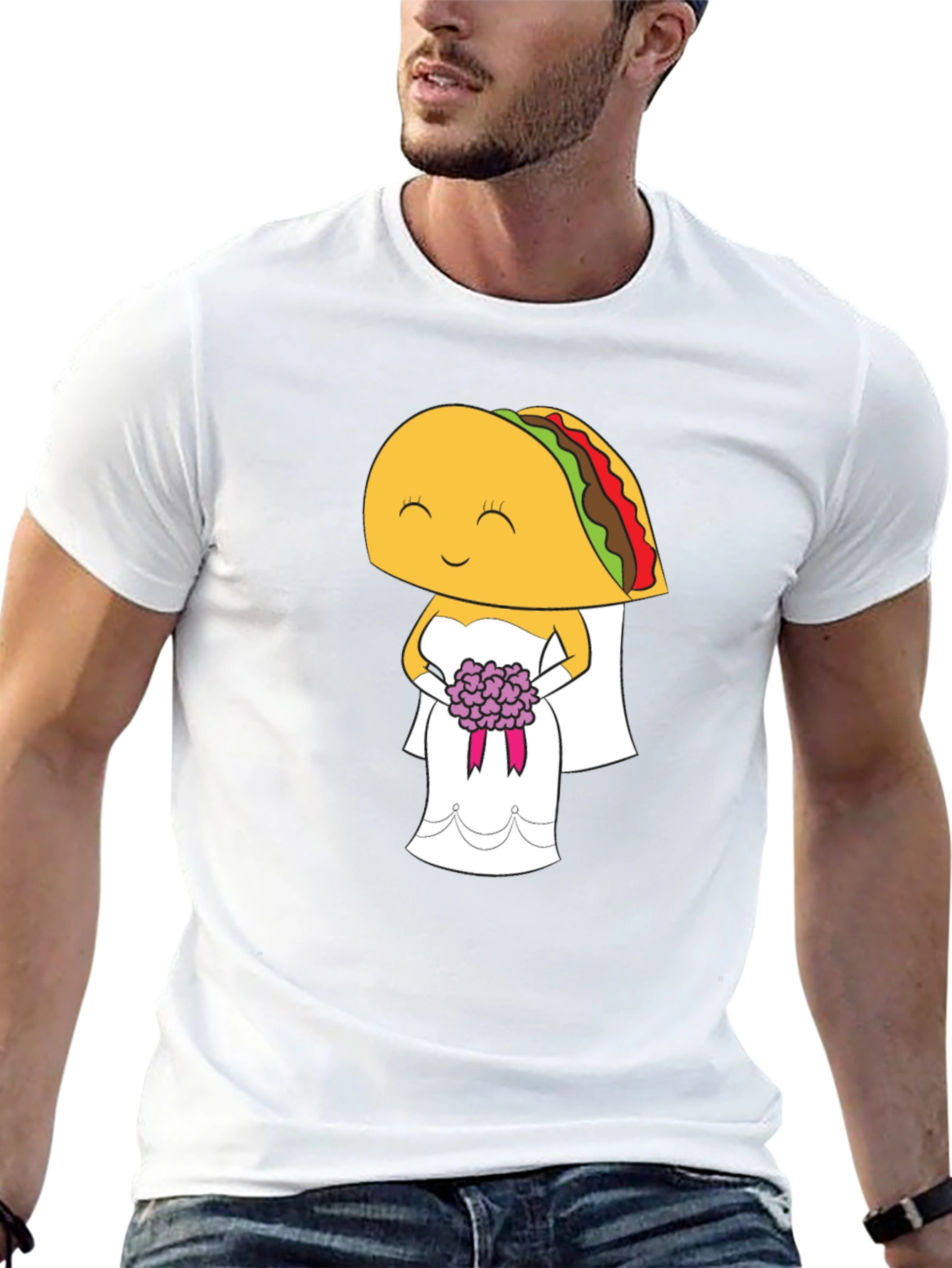 Taco Bride Graphic Tee - Funny Wedding T-Shirt