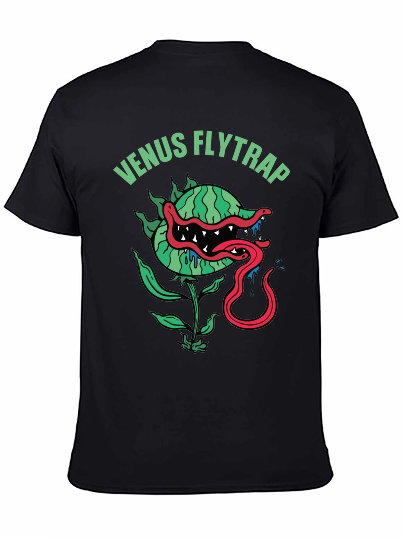 Venus Flytrap Graphic Tee - Mens Black T-Shirt