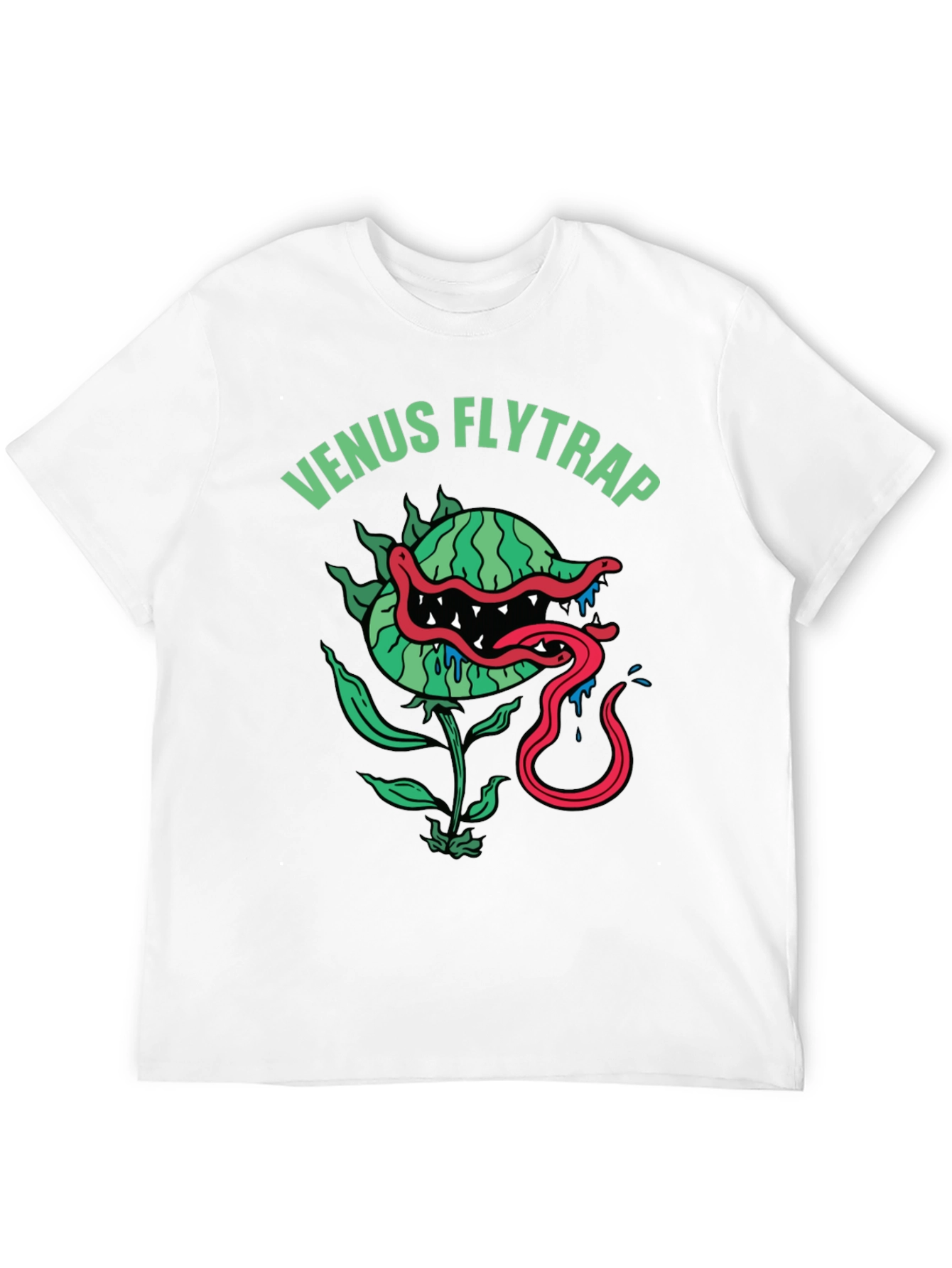 Venus Flytrap Graphic Tee - Mens Black T-Shirt