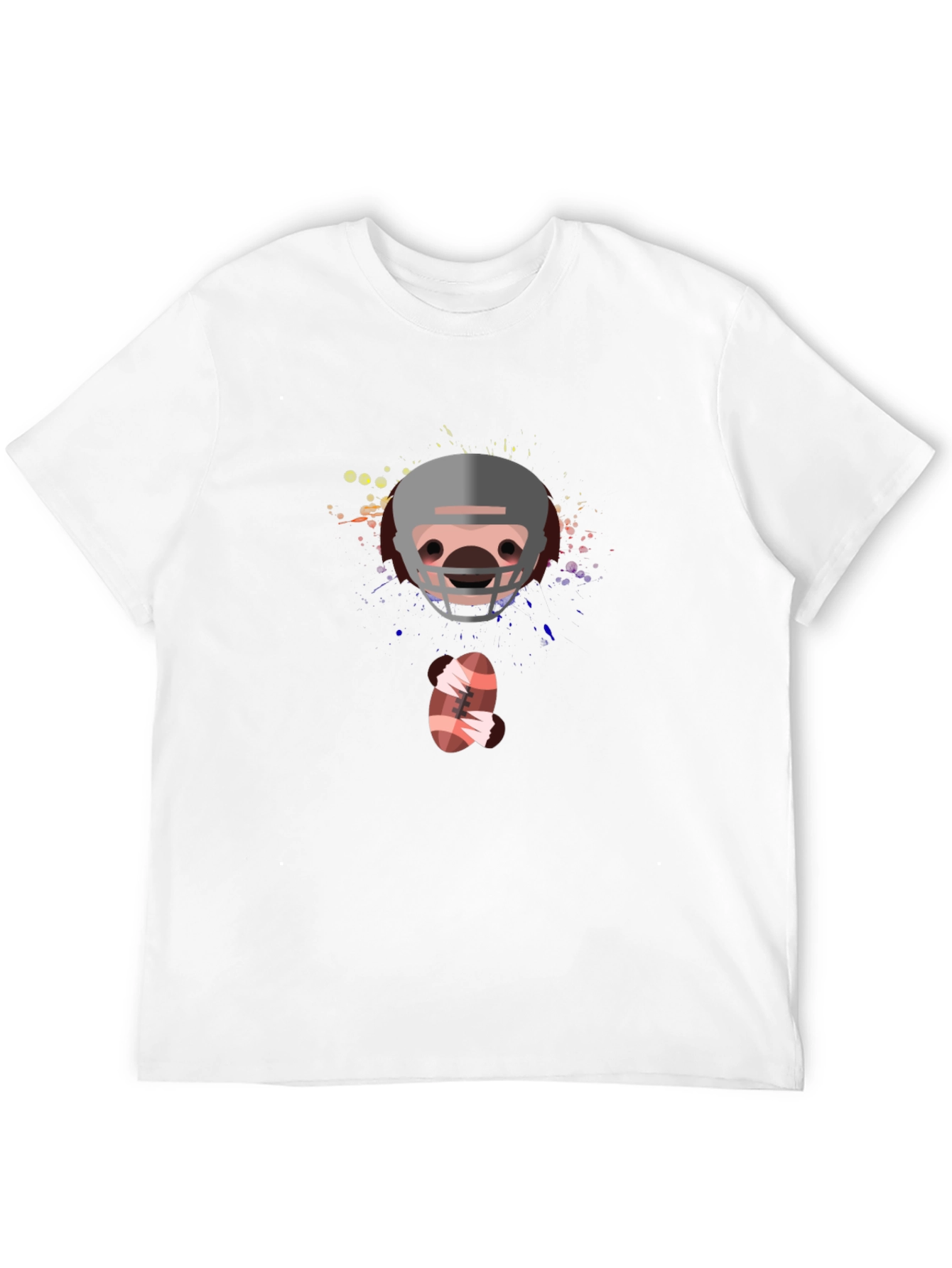 Football Helmet Graphic T-Shirt
