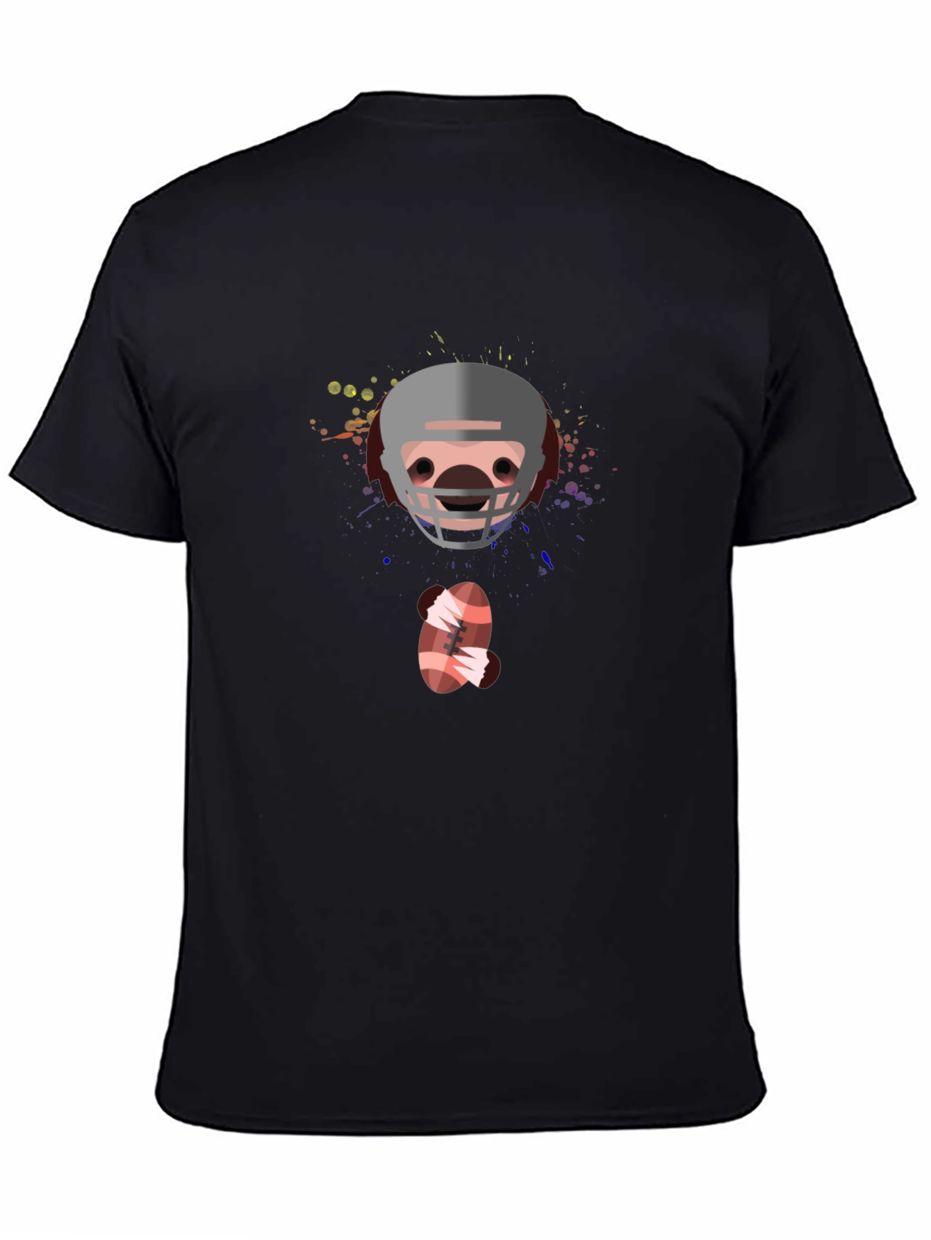 Football Helmet Graphic T-Shirt
