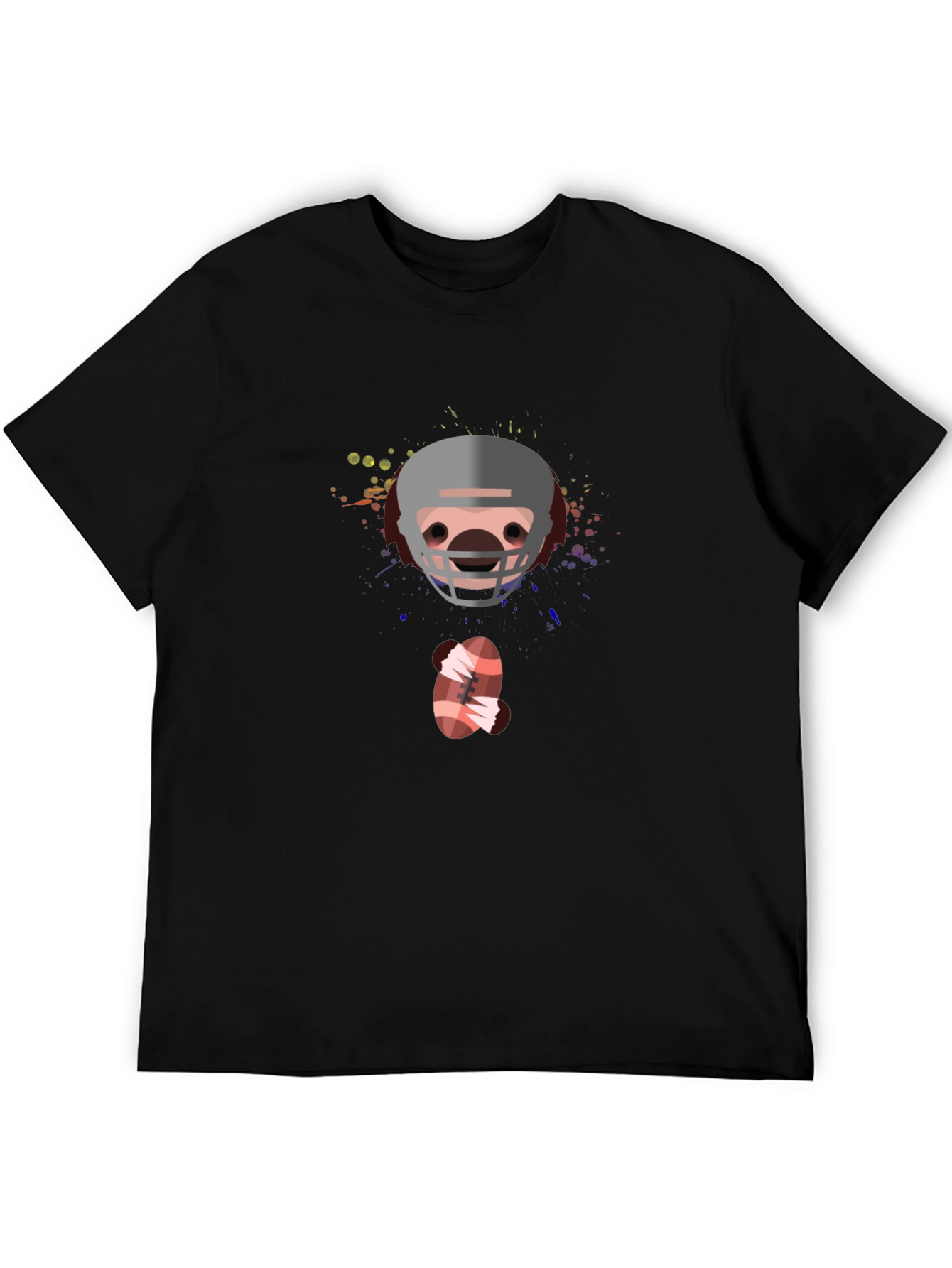 Football Helmet Graphic T-Shirt