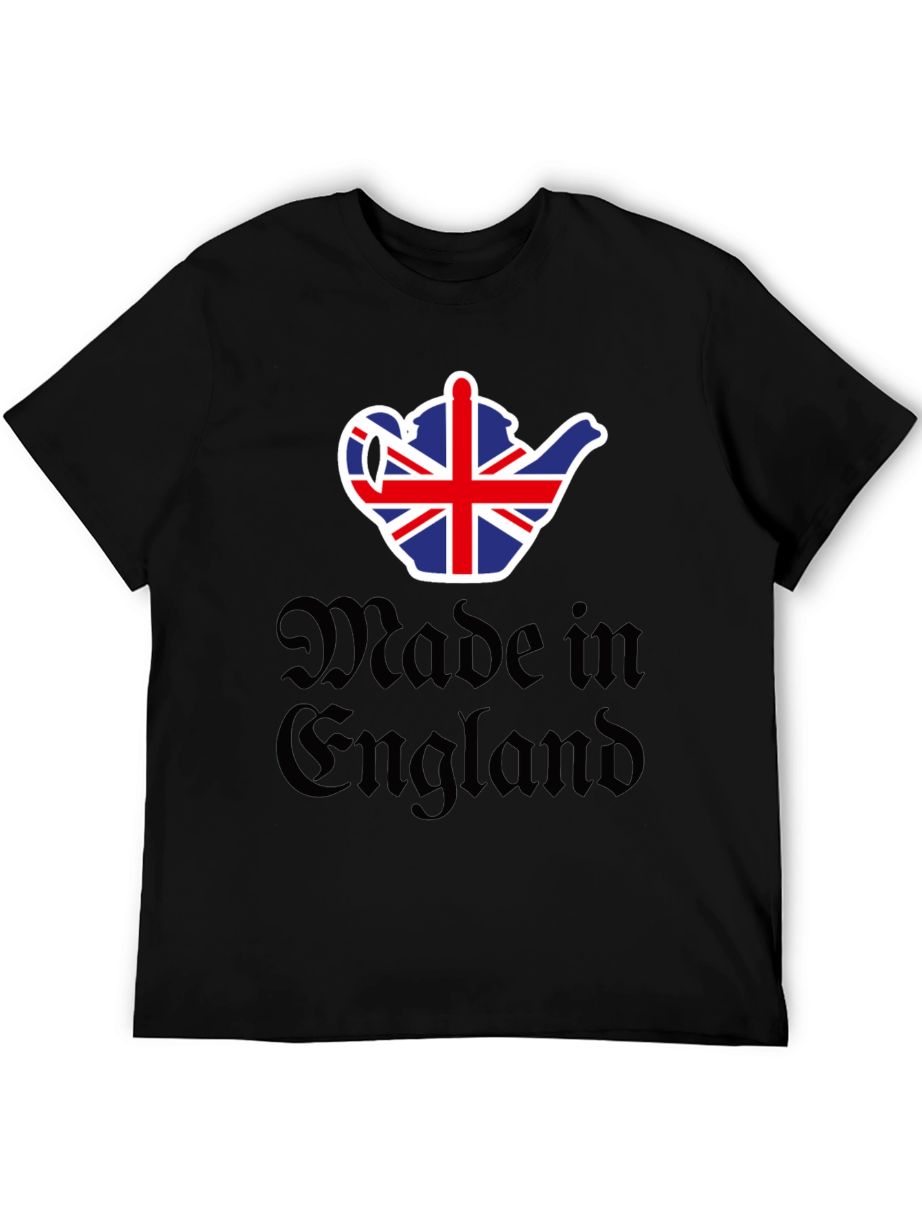 Made in England UK Flag Teapot Graphic T-Shirt