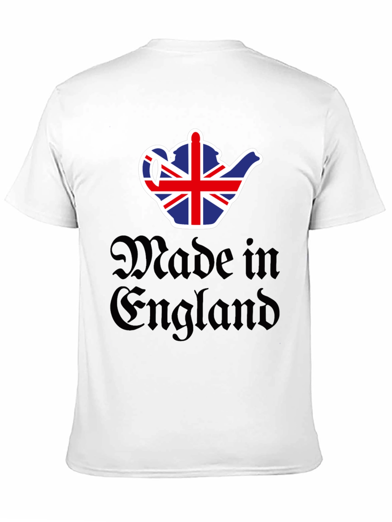 Made in England UK Flag Teapot Graphic T-Shirt