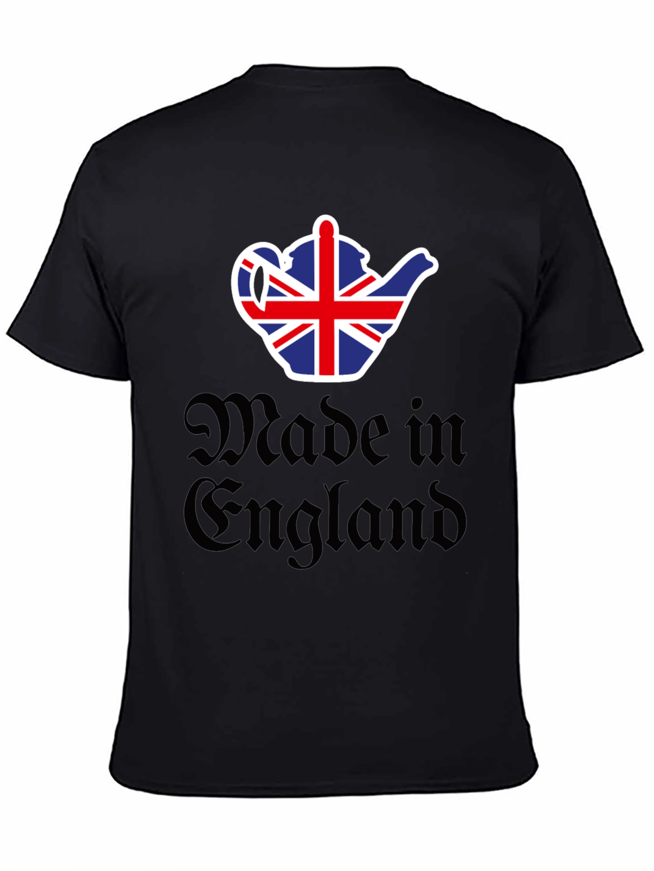 Made in England UK Flag Teapot Graphic T-Shirt