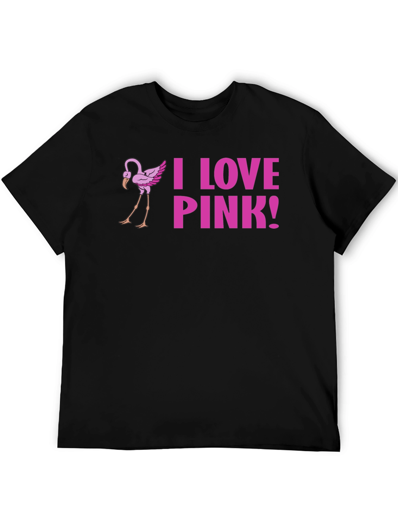 I Love Pink! Flamingo Graphic Tee