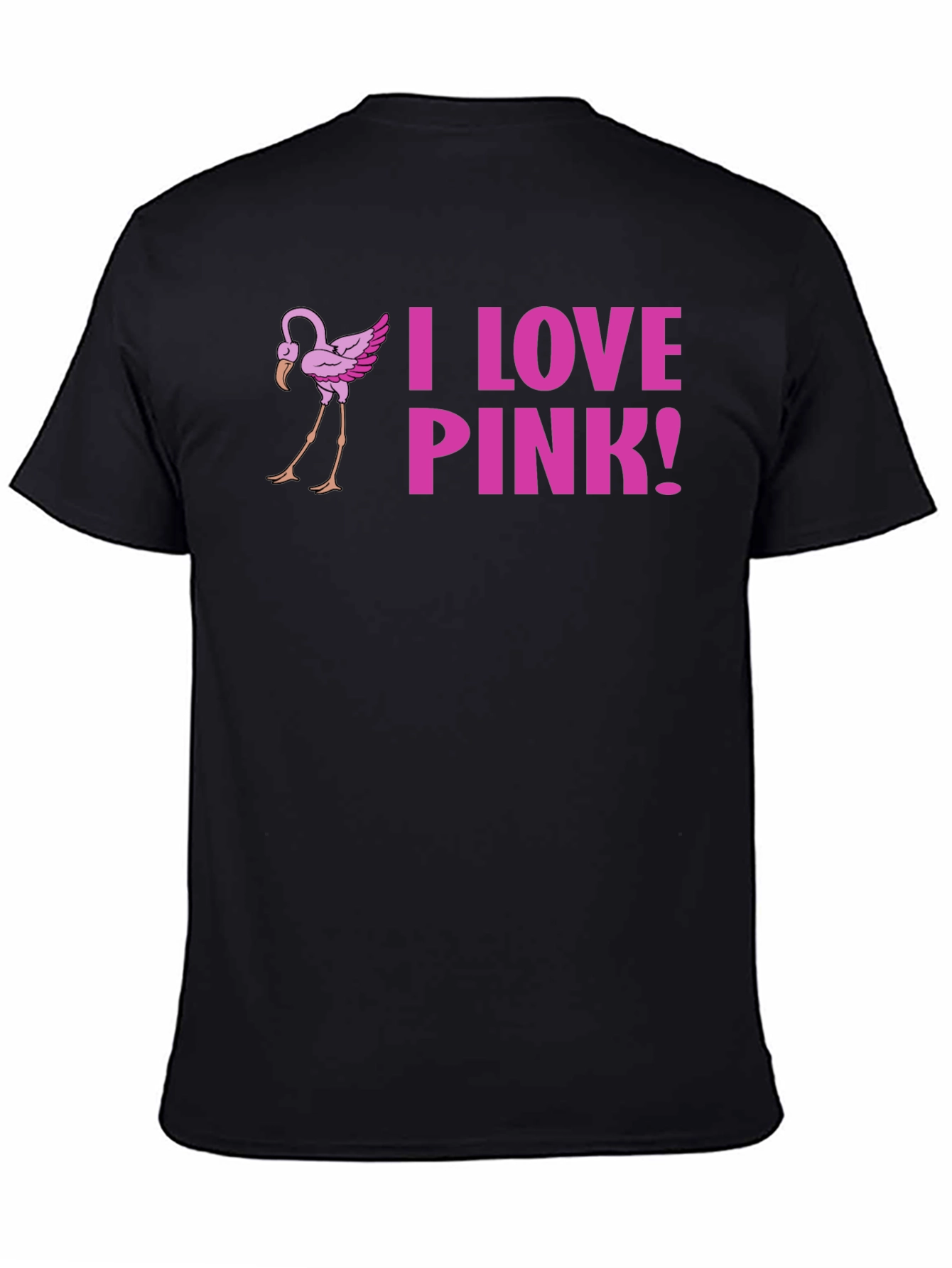 I Love Pink! Flamingo Graphic Tee