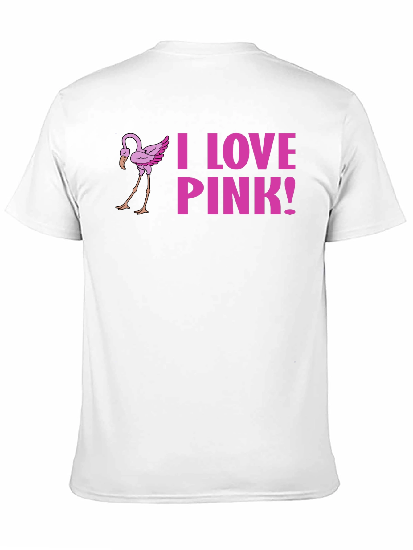 I Love Pink! Flamingo Graphic Tee