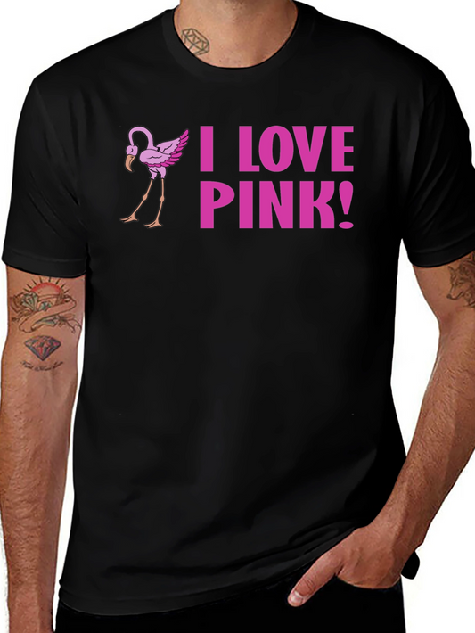 I Love Pink! Flamingo Graphic Tee