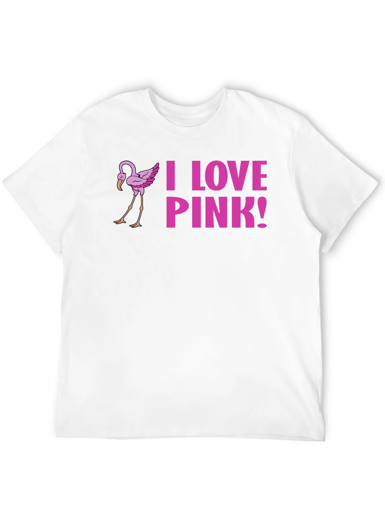 I Love Pink! Flamingo Graphic Tee