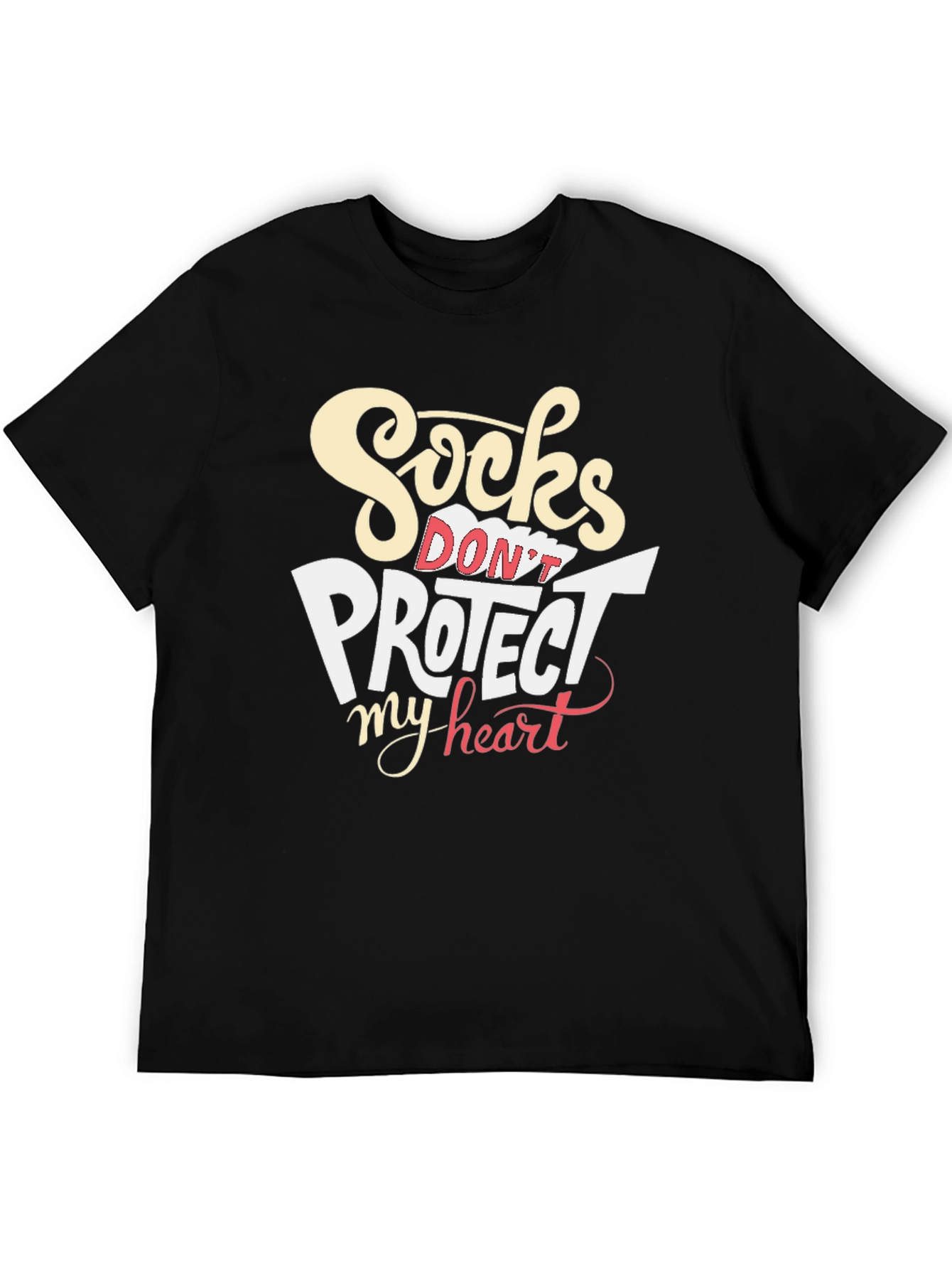 Socks Dont Protect My Heart Graphic T-Shirt