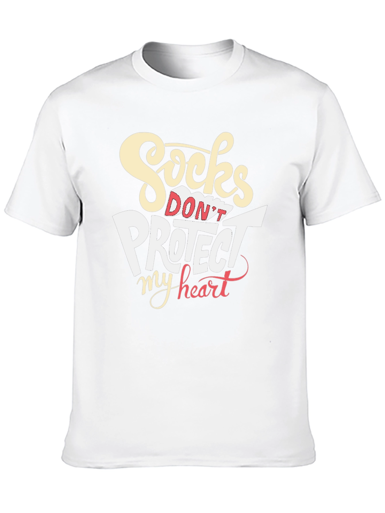 Socks Dont Protect My Heart Graphic T-Shirt