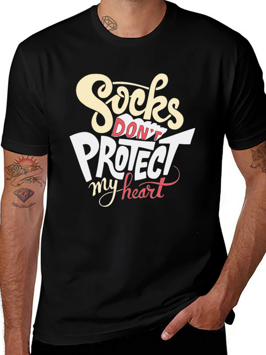 Socks Dont Protect My Heart Graphic T-Shirt